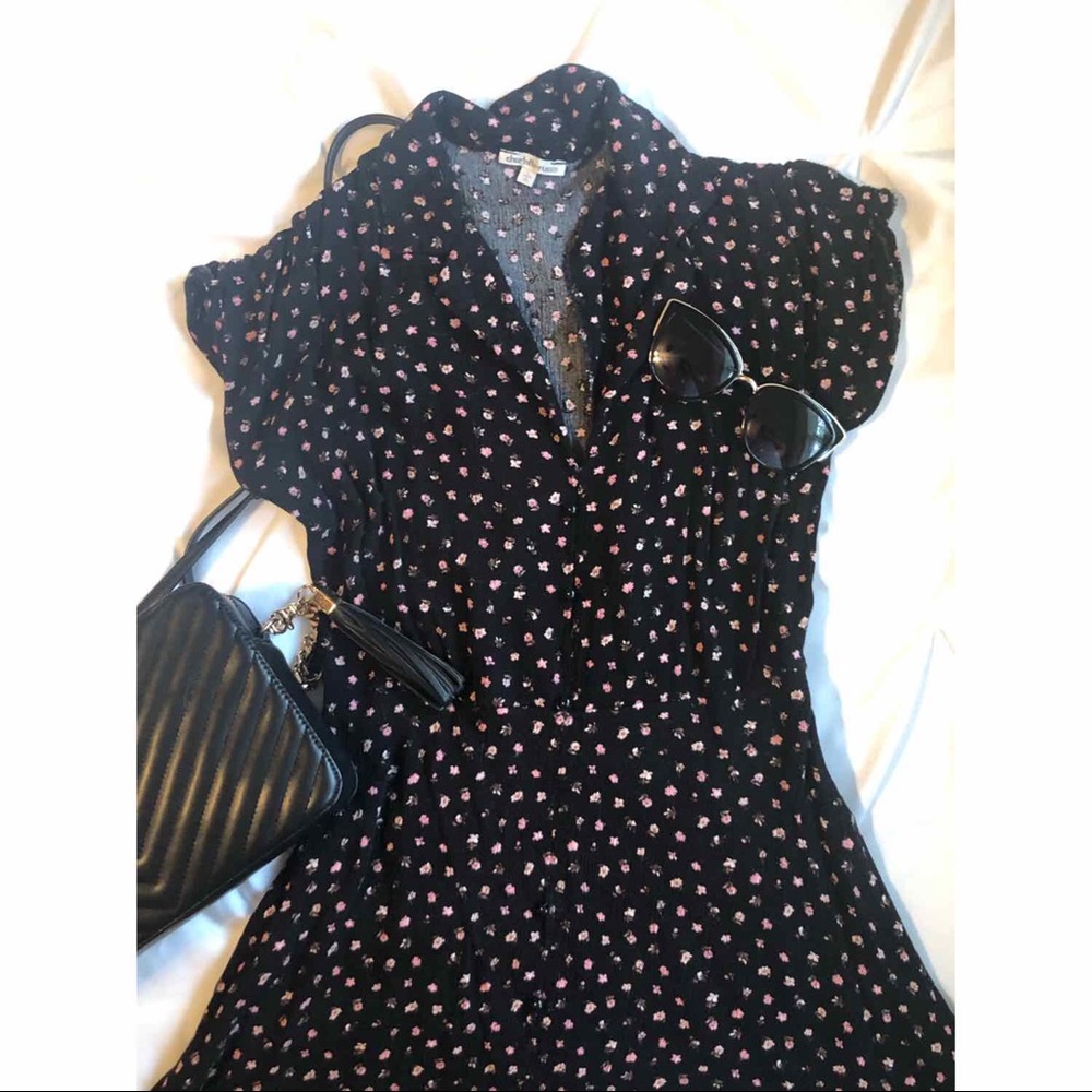 ✨ Black floral dress